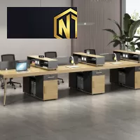 Bàn làm việc nhóm cho 6 người giá rẻ- Nội Thất Ngọc Thịnh